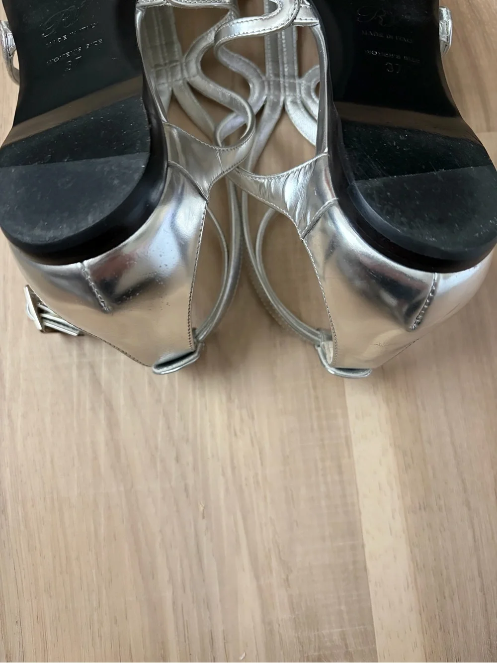 Roger Vivier Silver Sandals